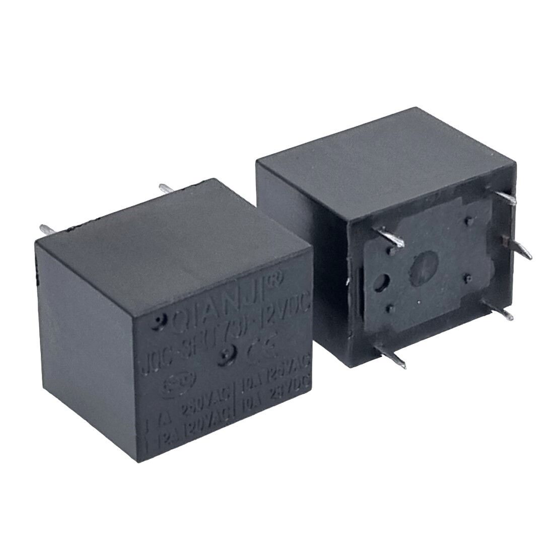 JQC-3F(T73)-1Z-12VDC, 12VDC 10A SPDT (1 Form C) Tek Kontak Röle (5 Pin)