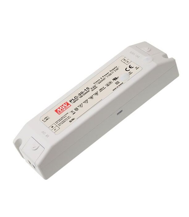 PLC-30-12, 12V 2.5A 30W Ayarlanabilir LED Sürücü, Mean Well