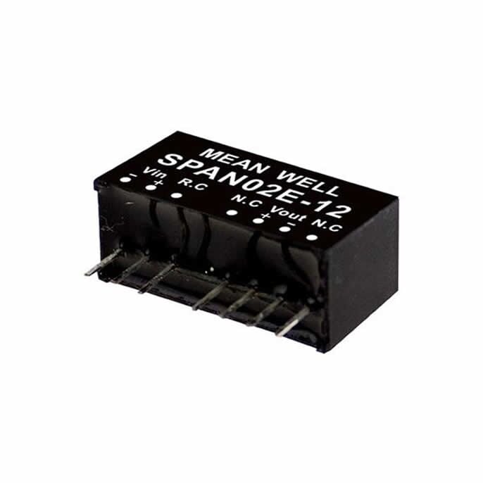 SPAN02E-03, 5Vin 3.3Vout 500mA 2W DC/DC Konvertör, MeanWell