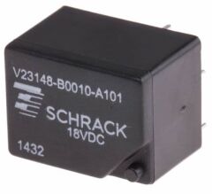 V23148-B0010-A101, 18VDC 7A DPDT Röle