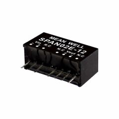 SPAN02B-05, 24Vin 5Vout 400mA 2W DC/DC Konvertör, MeanWell