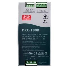 DRC-180B, 27.6V UPS Fonksiyon Ray Tipi Akü Şarj, Mean Well