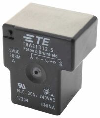 T9AS1D12-5, 5VDC 30A SPST-NO (1 Form A) Röle