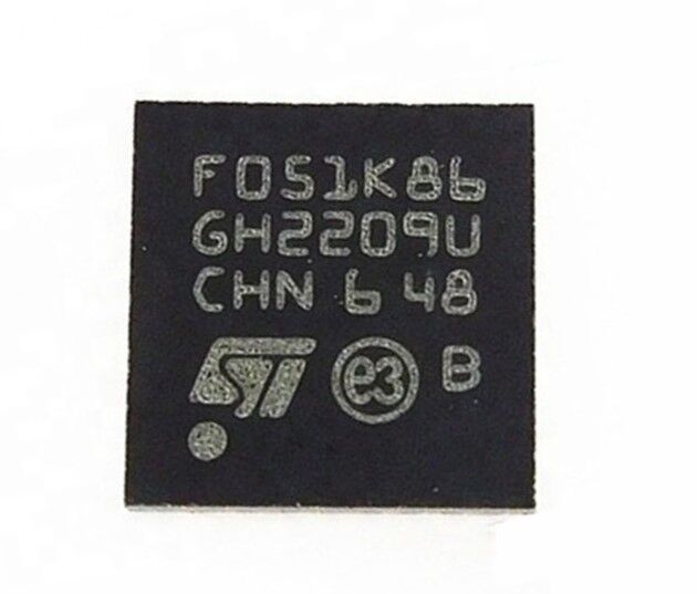 STM32L051K8U6, F051K86, QFN-32 SMD Mikrodenetleyici