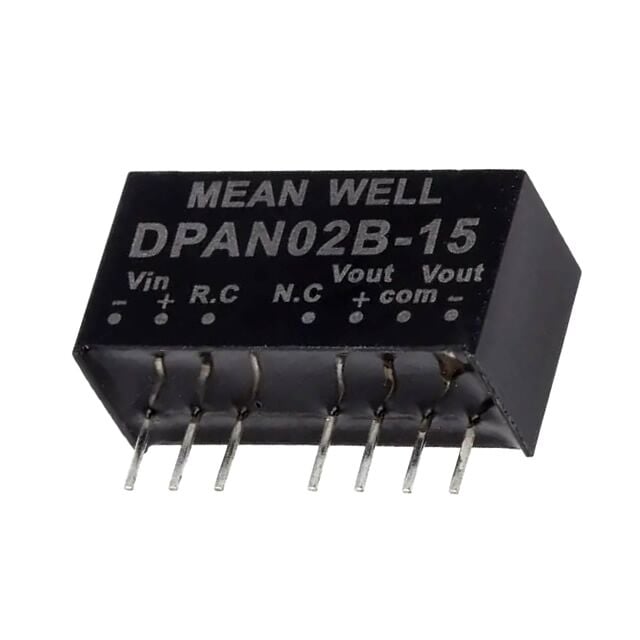 DPAN02B-05, 24Vin ±5Vout ±200mA 2W DC/DC Konvertör, MeanWell