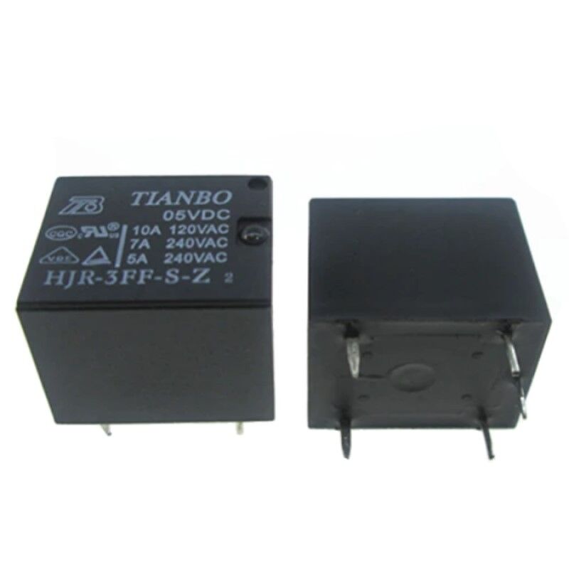 HJR-3FF-S-Z/5VDC, 5VDC 10A SPDT (1 Form C) Röle