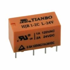 HJR1-2C-L-24V, 2A 24VDC, 2 Form C Röle