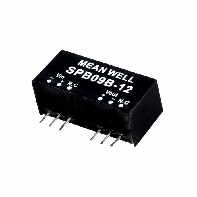 SPB09A-15, 12Vin 15Vout 600mA 9W DC/DC Konvertör, MeanWell