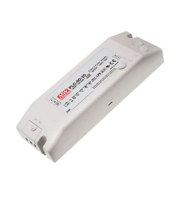 PLC-60-12, 12V 5A 60W Ayarlanabilir LED Sürücü, Mean Well