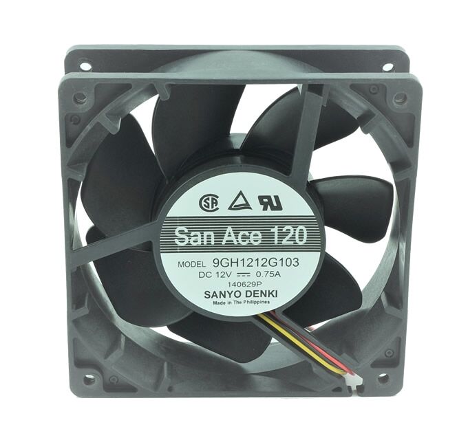 SanAce 9GH1212G103, 12VDC 0.75A 3 Kablolu Fan