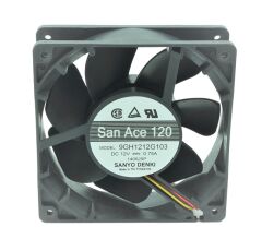 SanAce 9GH1212G103, 12VDC 0.75A 3 Kablolu Fan