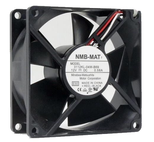 3112KL-04W-B69, 80x80x32mm 12VDC 0.58A 3 Kablolu Fan