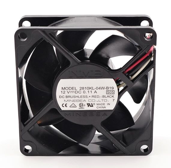 2810KL-04W-B19, 80x80x25mm 12VDC 0.11A 3 Kablolu Fan