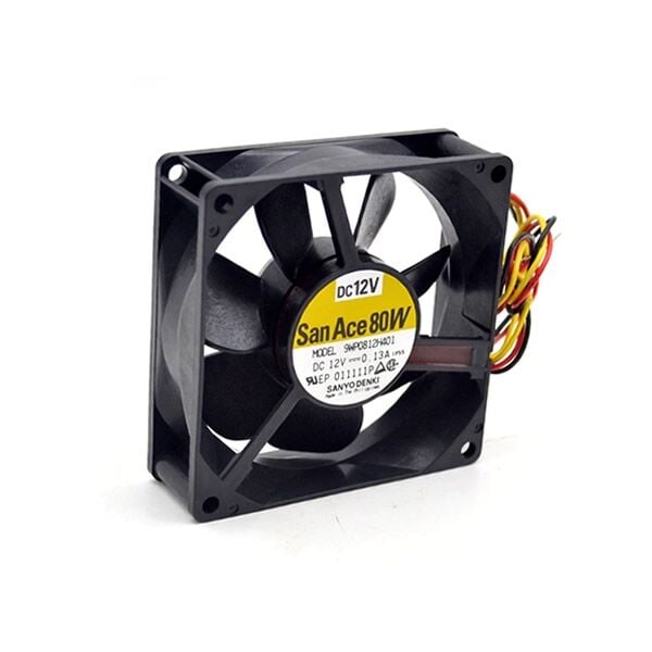 SanAce 9WP0812H401, 12VDC 0.13A 3 Kablolu Fan