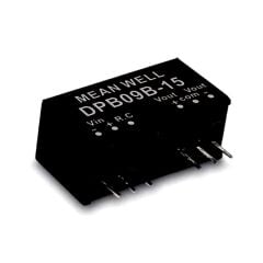 DPB09A-12, 12Vin ±12Vout ±375mA 9W DC/DC Konvertör, MeanWell