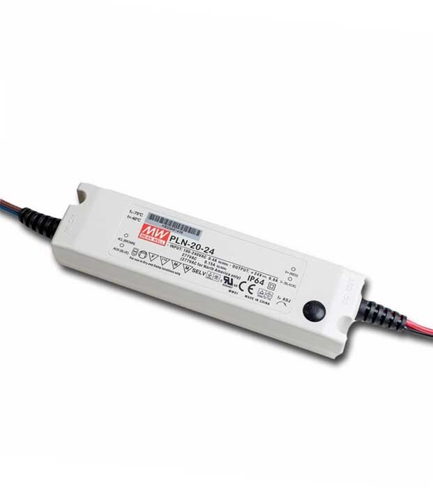 PLN-20-12, 12V 1.6A 19W Ayarlanabilir LED Sürücü, Mean Well