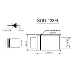 SMF8.0A, 8V 200W SOT-123FL Tek Yönlü TVS Diyot