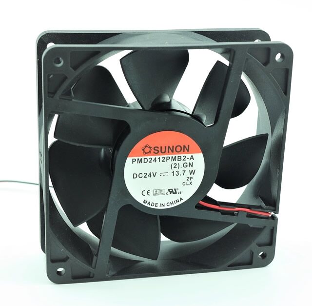 PMD2412PMB2-A.(2).GN, 120x120x38mm 24VDC 13.7W 0.57A 2 Kablolu Fan