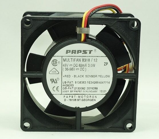 PAPST 8318/12, 62mA 3.0W 3 Kablolu Fan
