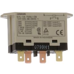 G7L-1A-TUB-J-CB-AC200/240, 230VAC 30A SPST-NO (1 Form A) Test Butonlu Röle