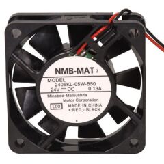 2406KL-05W-B50-L00, 60x60x15mm 24VDC 0.13A 2 Kablolu Fan