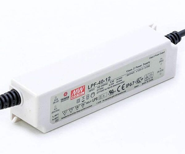 LPF-40-54, 54VDC 0.76A Voltaj Ayarlı LED Sürücü, Mean Well