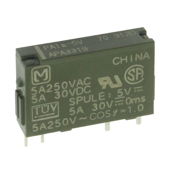 PA1A-5V, 5VDC 5A SPST-NO (1 Form A) Röle