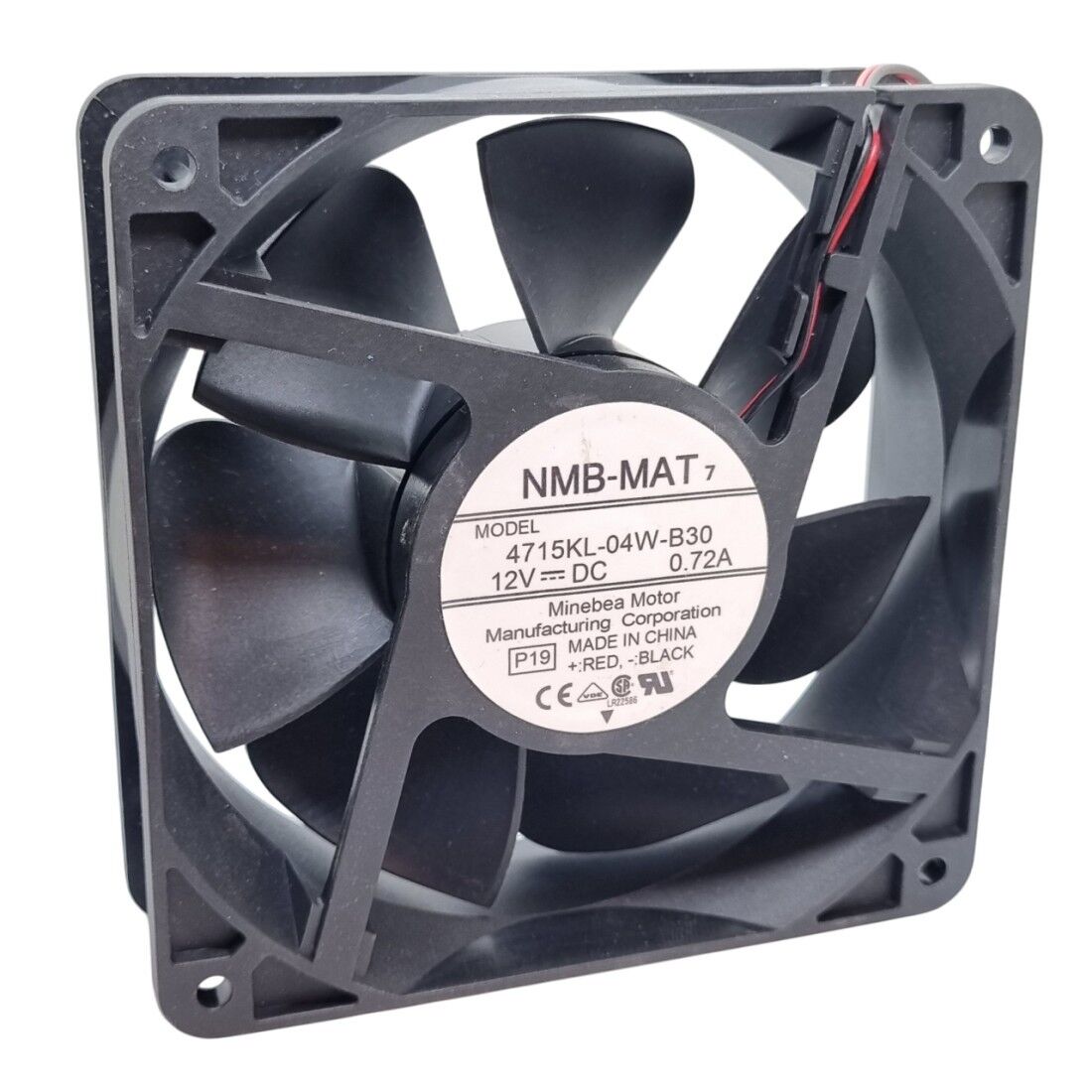 4715KL-04W-B30, 120x120x38mm 12VDC 0.72A 2 Kablolu Fan