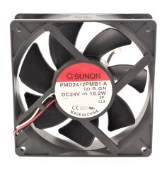 PMD2412PMB1-A, 120x120x38mm 24VDC 18.2W 0.76A 3 Kablolu Fan