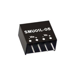 SMU01N-09, 24Vin 9Vout 110mA 1W DC/DC Konvertör, MeanWell