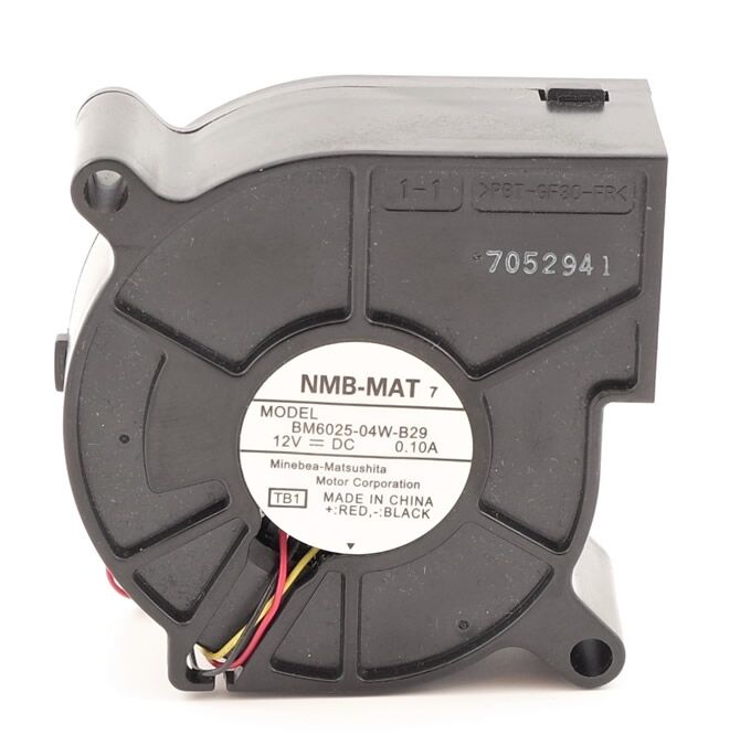 BM6025-04W-B29, 60x25mm 12VDC 0.10A 3 Kablolu Salyangoz Fan