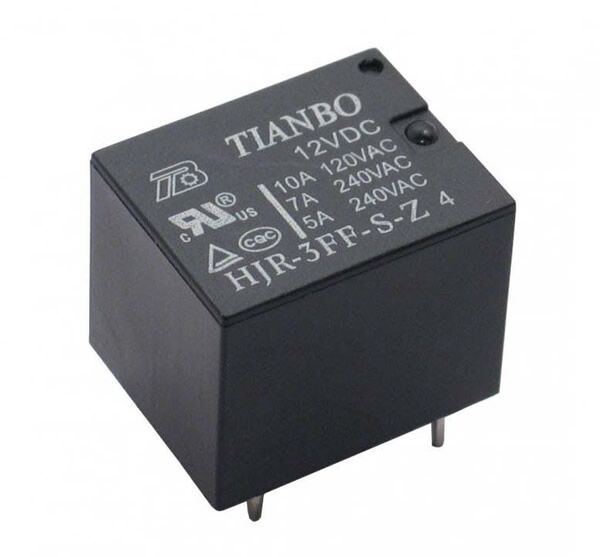 HJR-3FF-S-Z/12VDC, 12VDC 7A SPDT (1 Form C) Röle
