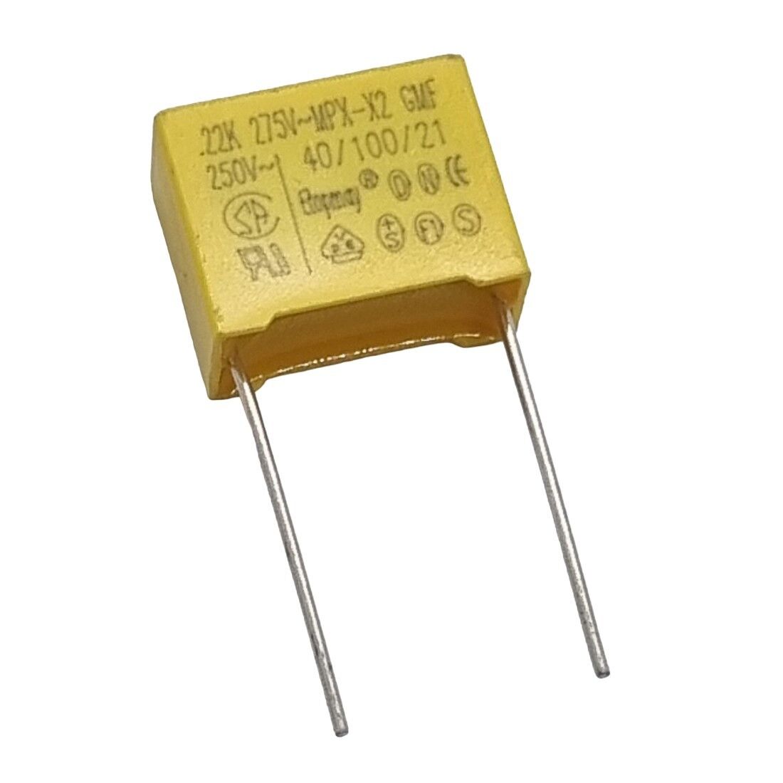 220nF 275V AC 15mm MPX-X2 Polyester Kapasitör