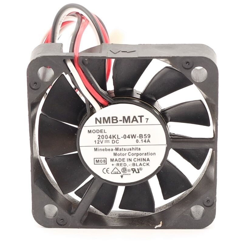 2004KL-04W-B59, 50x50x10mm 12VDC 0.14A 3 Kablolu Fan