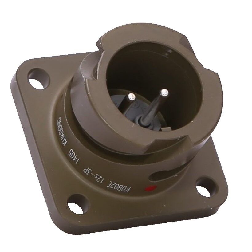 KDB02E 12S-3P, 2 Pin Şase Tip Askeri Konektör