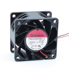 PMD2406PMB1-A, 60x60x38mm 24VDC 0.43A 2 Kablolu Fan