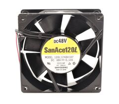 SanAce 109L1248H187, 120x120x38mm 48VDC 0.12A 2 Kablolu Fan