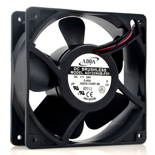 AD1224UB-F51, 120x120x38mm 24VDC 0.40A 2 Kablolu Fan