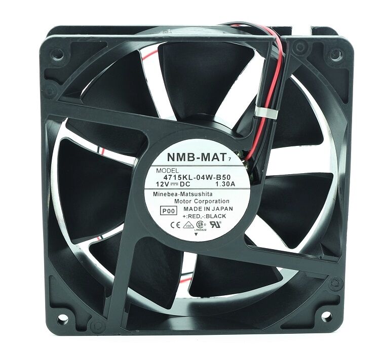 4715KL-04W-B50, 119x119x38mm 12VDC 1.30A 2 Kablolu Fan