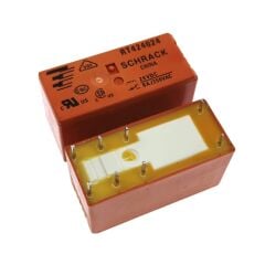 RT424024, 24VDC 8A DPDT (2 Form C) Schrack Röle
