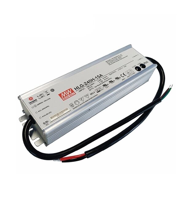 HLG-240H-30A, 30V 8A 240W Ayarlanabilir LED Sürücü, Mean Well