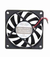 Marxlow, 70x70x15mm 12VDC 0.14A 2 Kablolu Fan