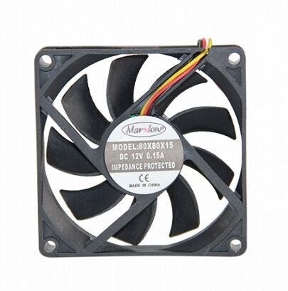 Marxlow, 80x80x15mm 12VDC 0.12A 3 Kablolu Fan