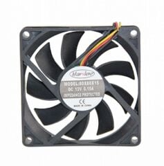 Marxlow, 80x80x15mm 12VDC 0.12A 3 Kablolu Fan