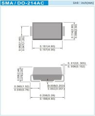 STTH102A, U12, 200V 1A DO-214AC (SMA) SMD Hızlı Diyot