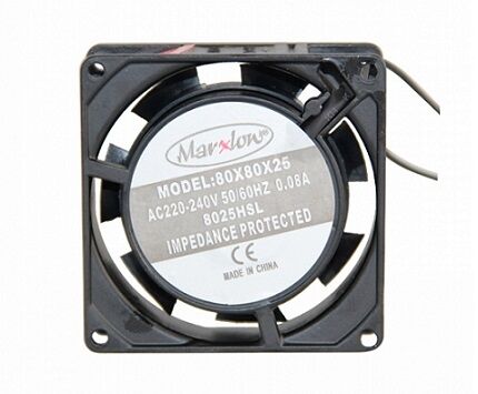 Marxlow, 80x80x25mm 220VAC 0.08A 2 Kablolu Fan
