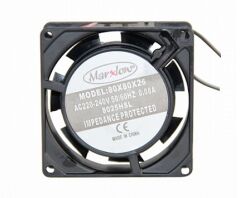 Marxlow, 80x80x25mm 220VAC 0.08A 2 Kablolu Fan