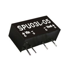 SPU03N-05, 24Vin 5Vout 600mA 3W DC/DC Konvertör, MeanWell