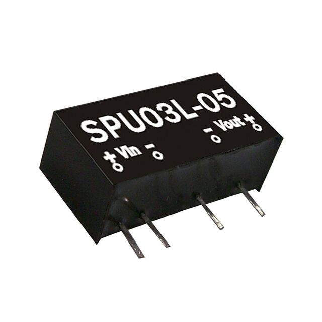 SPU03N-12, 24Vin 12Vout 250mA 3W DC/DC Konvertör, MeanWell