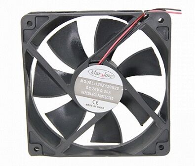 Marxlow, 120x120x25mm 24VDC 0.25A 2 Kablolu Fan